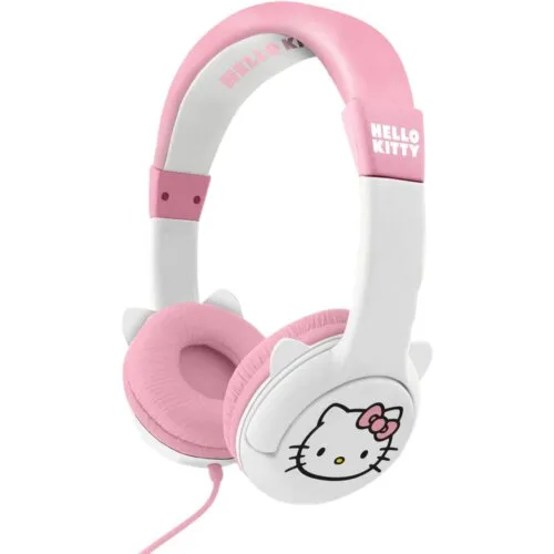 Słuchawki przewodowe OTL Technologies Kids Hello Kitty Nauszne Biało-różowy