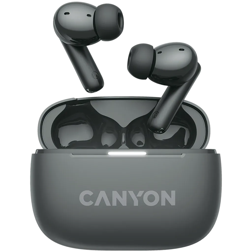 Słuchawki bezprzewodowe Canyon OnGo 10 ANC Dokanałowe Bluetooth 5.3 Szary