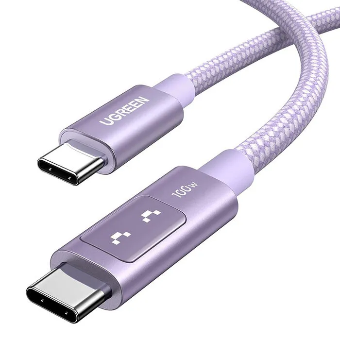 Kabel UGREEN 53109 USB-C do USB-C 100W 2m Fioletowy