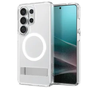 Etui Spigen Ultra Hybrid S MagFit Case do Samsung Galaxy S26 Ultra Przezroczysty biały