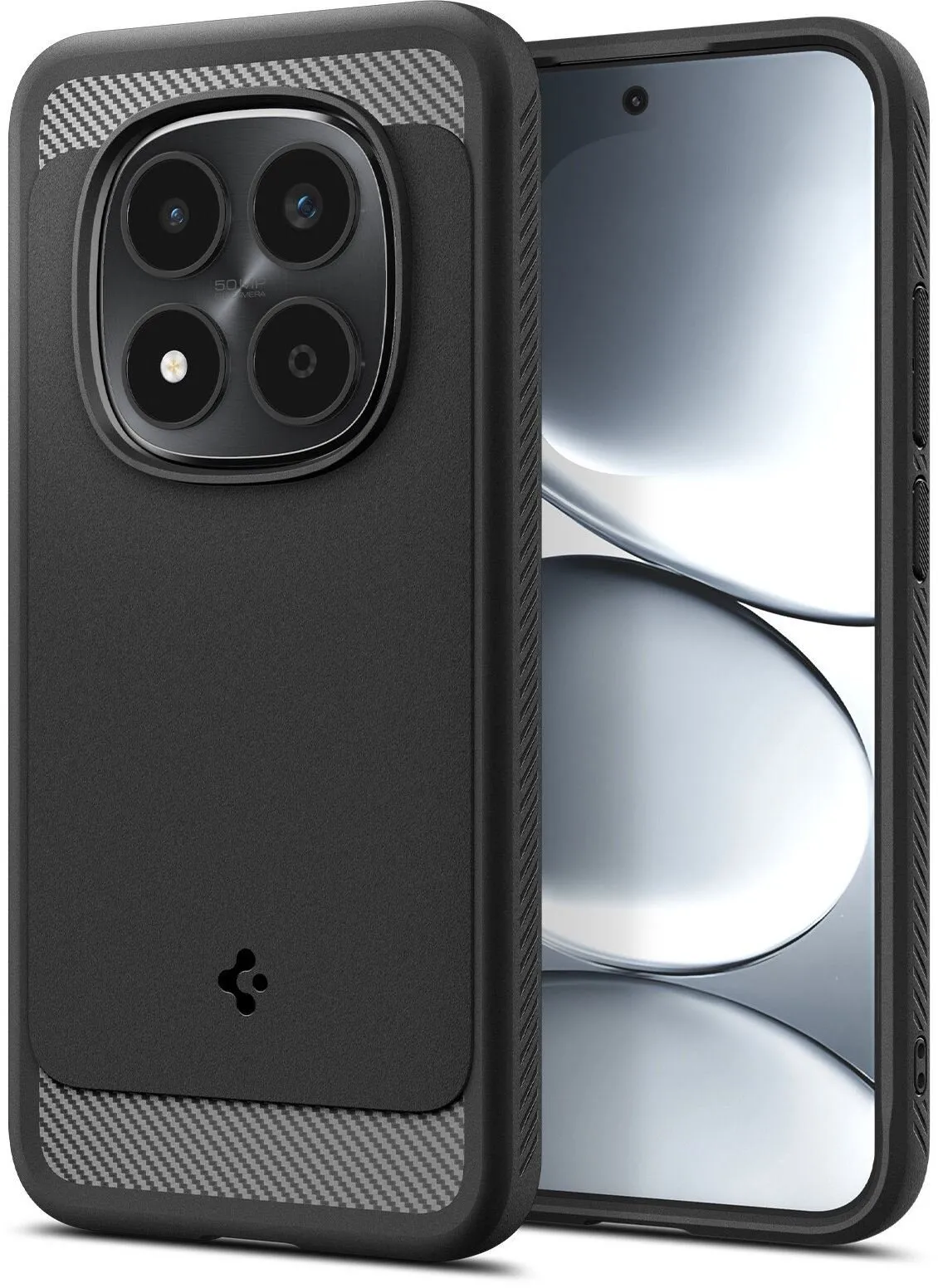 Wodoszczelne etui Spigen Rugged Armor do Xiaomi Redmi Note 15 Pro 5G Czarny