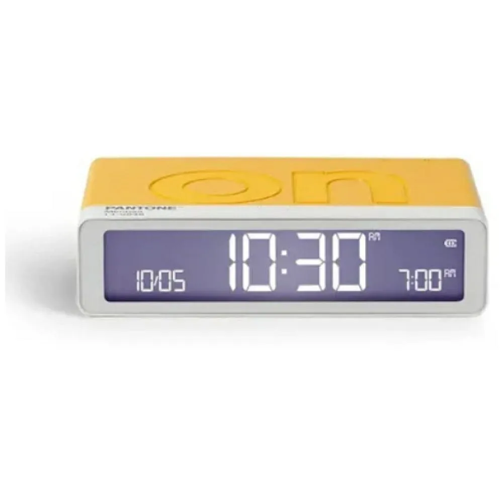 Budzik Lexon Flip Classic X Pantone Yellow LR157PT-Y Żółty