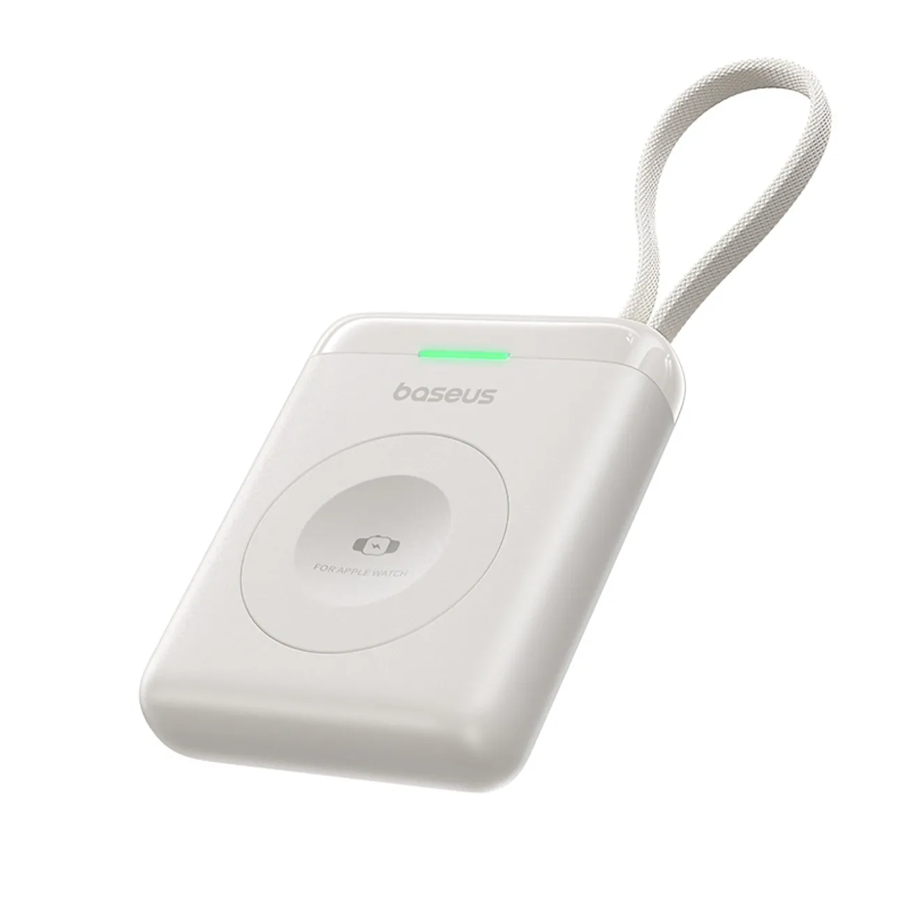 Powerbank Baseus EnerFill FW11 5W do Apple Watch z wbudowanym kablem Biały