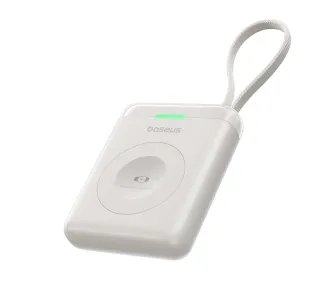 Powerbank Baseus EnerFill FW11 5W do Apple Watch z wbudowanym kablem Biały