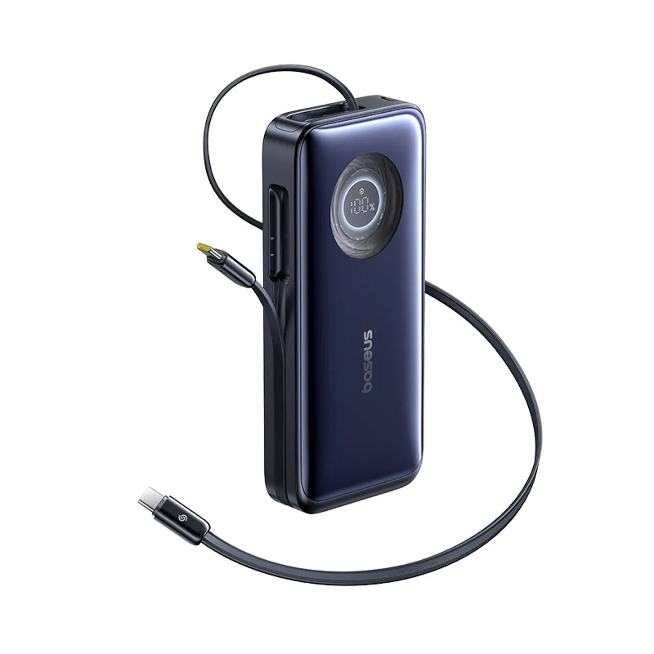 Powerbank Baseus EnerCore CR11 20000mAh 100W ze zwijanymi kablami USB-C Czarny