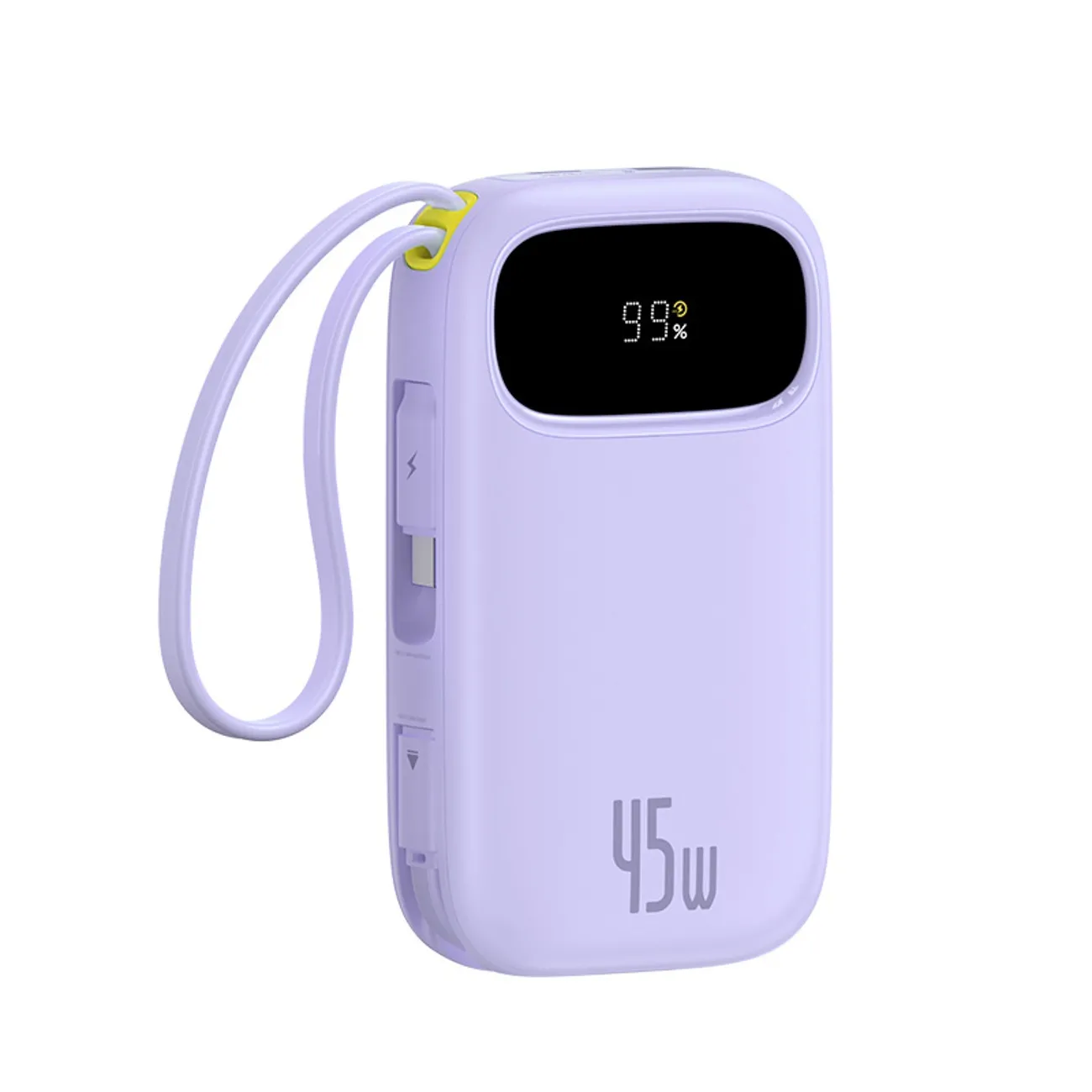Powerbank Baseus EnerFill FC31 QPow3 20000mAh 45W z dwoma wbudowanymi kablami Fioletowy