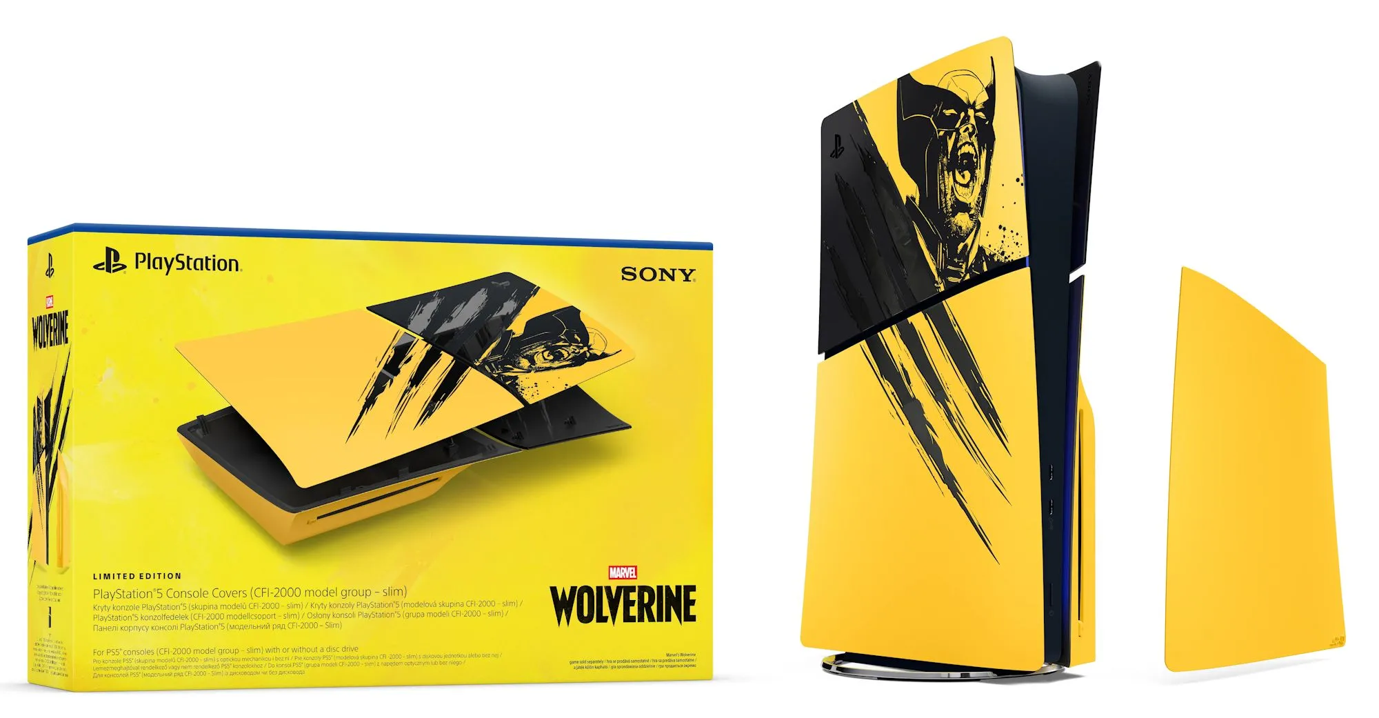 Panele Sony PlayStation 5 Cover Plate Edycja Limitowana Marvel’s Wolverine Battle Yellow