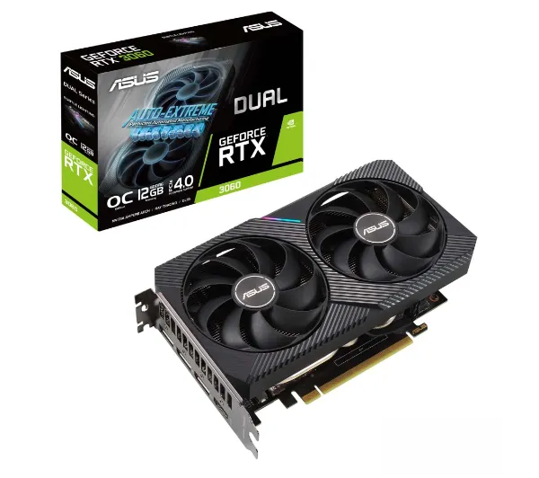 ASUS Dual GeForce RTX 3060 V2 OC 12GB GDDR6 192bit DLSS