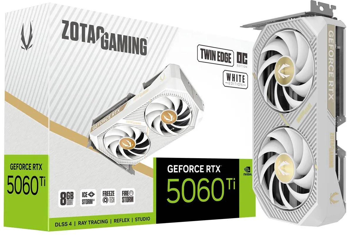 Karta graficzna Zotac GeForce RTX 5060 Ti Twin Edge OC White 8GB GDDR7 128bit DLSS 4