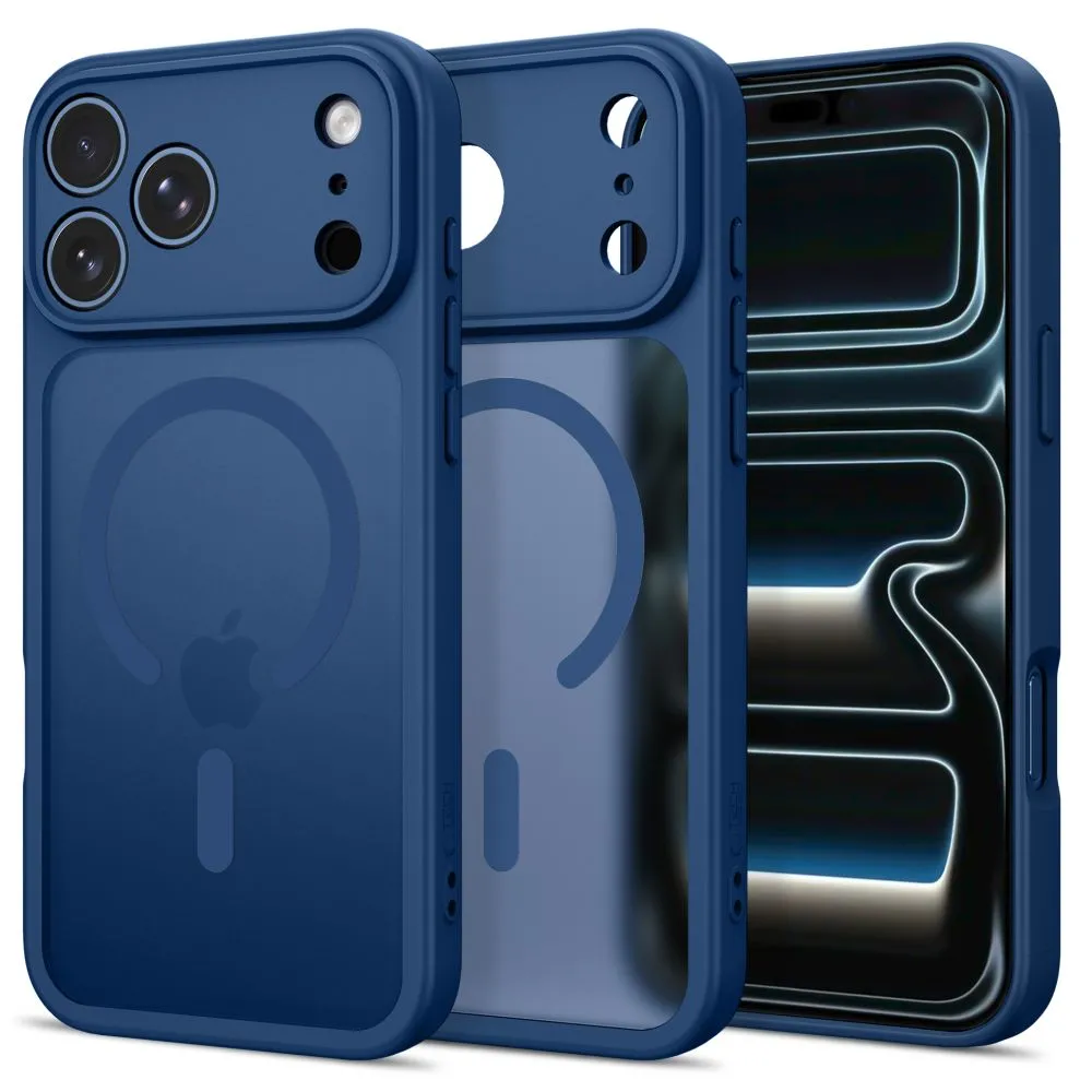 Etui Tech-Protect BasicMag Magsafe do iPhone 18 Pro / 17 Pro Matowy Ciemnoniebieski