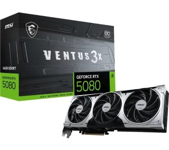 Karta graficzna MSI GeForce RTX 5080 Ventus 3X OC 16GB GDDR7 256bit DLSS 4