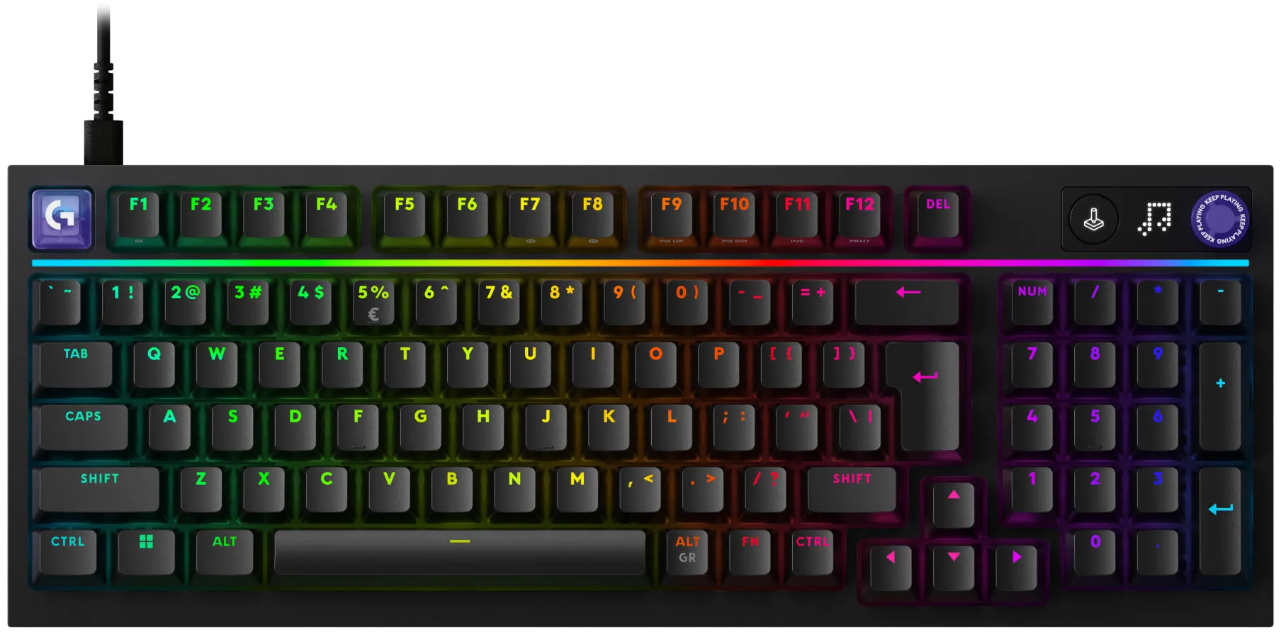 Klawiatura mechaniczna Logitech G316 X 98 Czarny