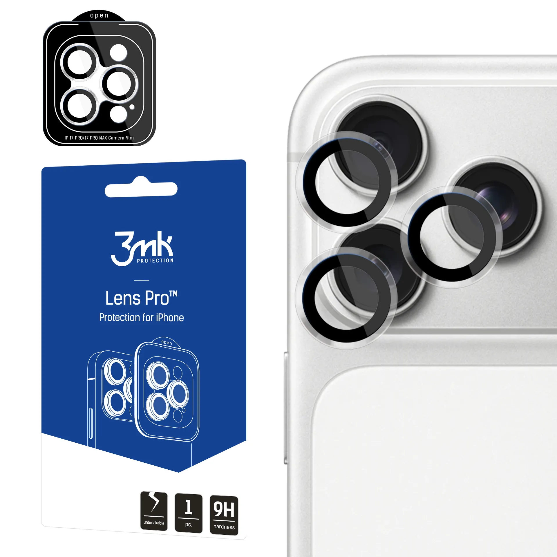 Szkło hartowane 3mk Lens Protection Pro do Apple iPhone 18 Pro/ 18 Pro Max Przezroczysty