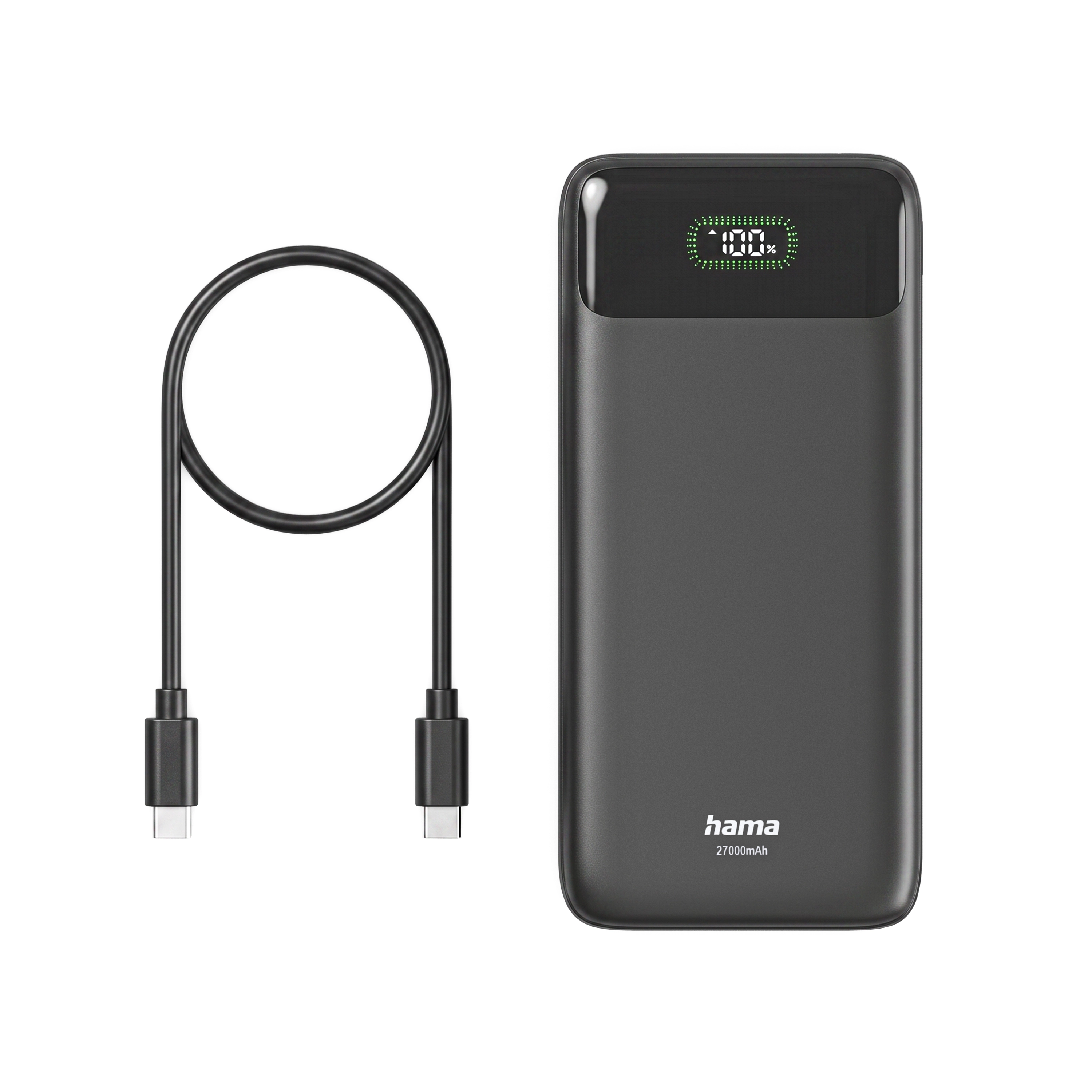 Powerbank Hama PD27 2C 1A 27000mAh 65W Czarny