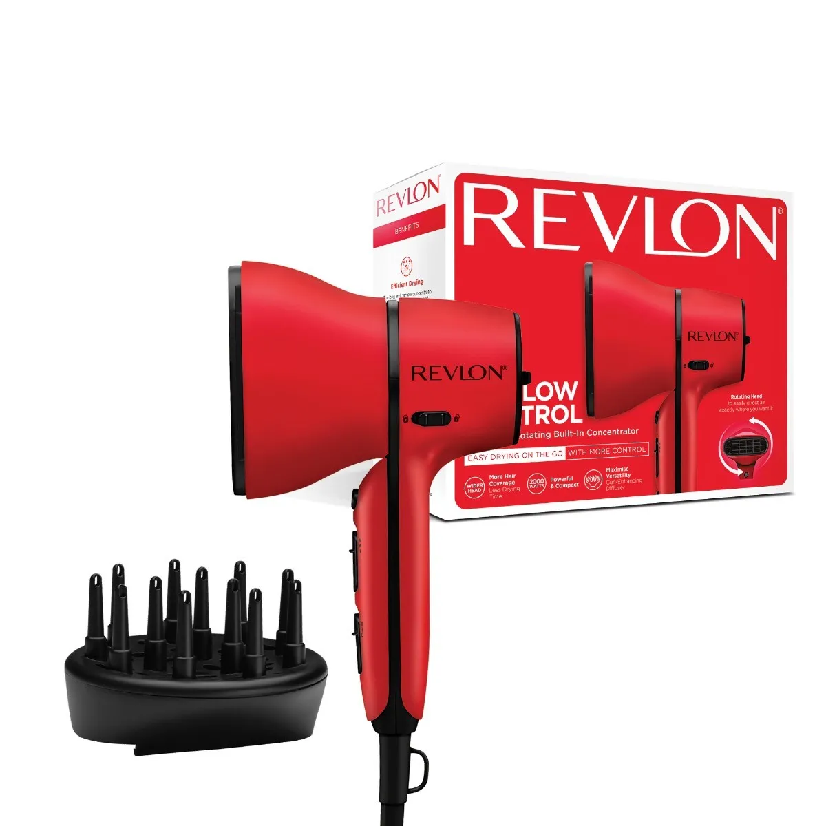 Suszarka do włosów Revlon RVDR5320 Jonizacja Dyfuzor Zimny nawiew 2000W 2 prędkości 3 temperatury