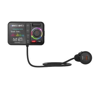 Transmiter FM Savio TR-20 PD Bluetooth Czarny