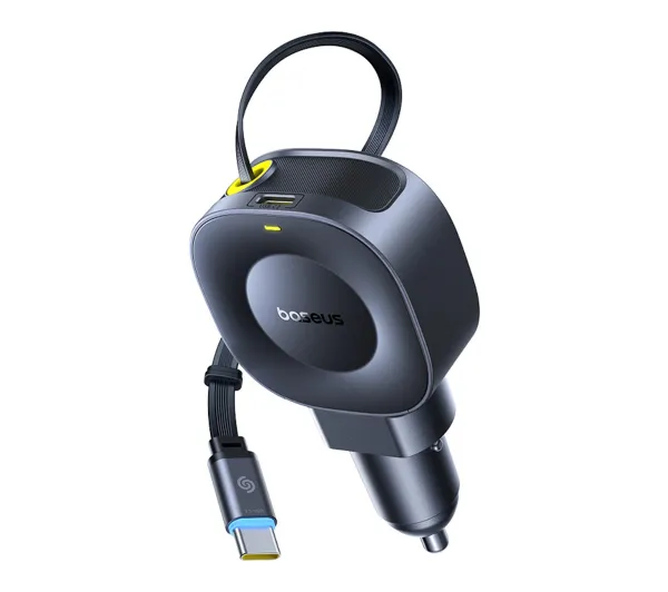 Baseus PrimeTrip VR2 30W ze zwijanym kablem USB-C 30W Czarny