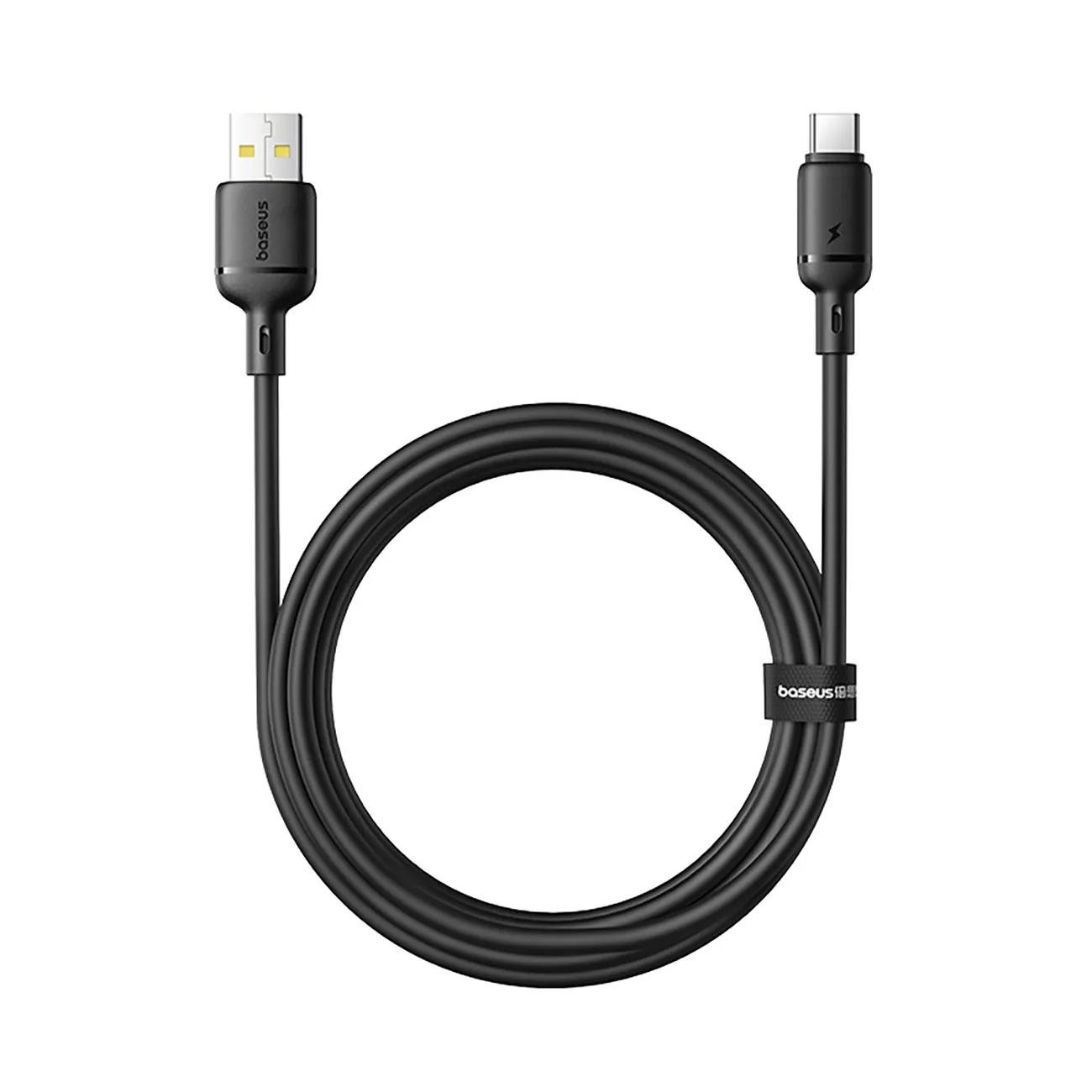Kabel Baseus Silky USB-A do USB-C 15W 1m Czarny