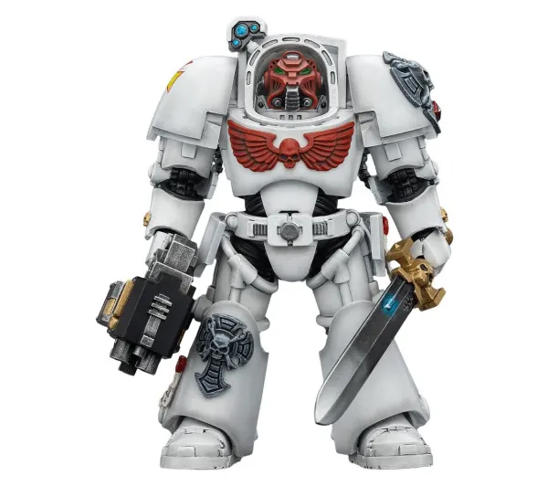 Joy Toy Warhammer 40k White Scars Terminator 1 with Power Sword and Storm Bolter