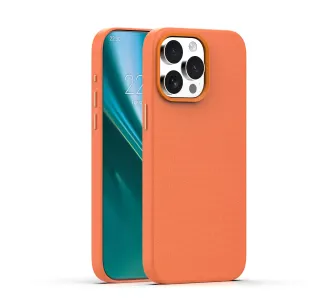 Etui Etteri Elegant Mag do iPhone 14 Pro Pomarańczowy