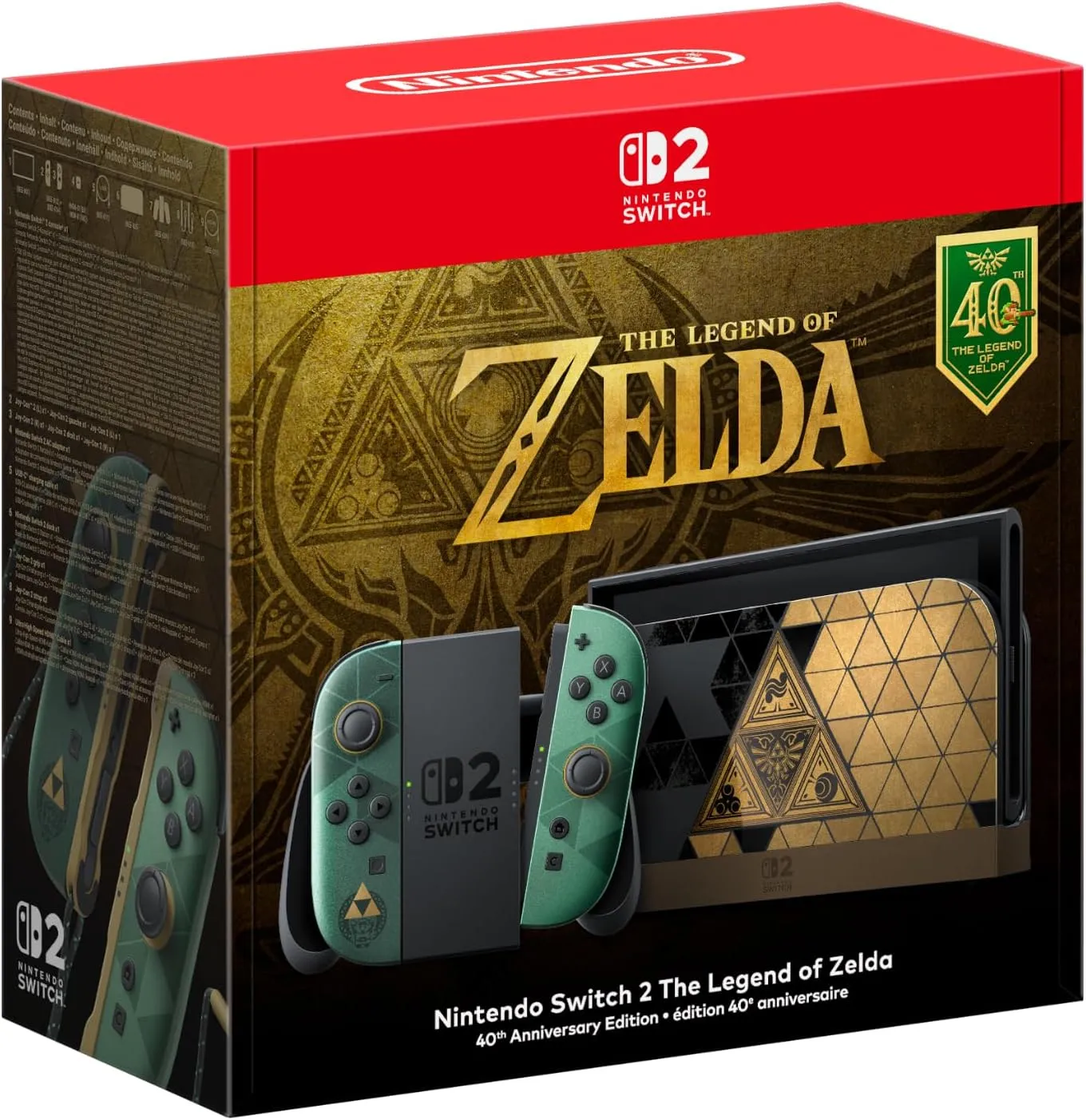 Konsola Nintendo Switch 2 The Legend of Zelda 40th Anniversary Edition