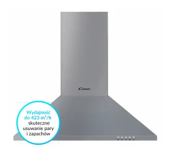 Okap Candy CCC60X Srebrny