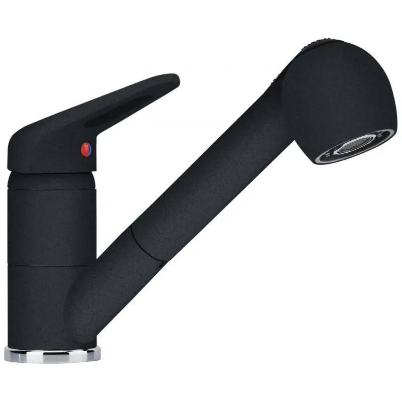 Bateria Franke Prince II Pull-Out Spray Onyx Mosiądz