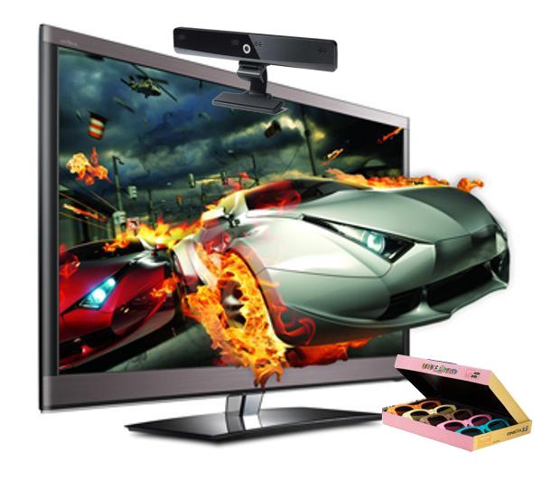 Telewizor LG 47LW570S + 7 x okulary 3D + kamera Skype