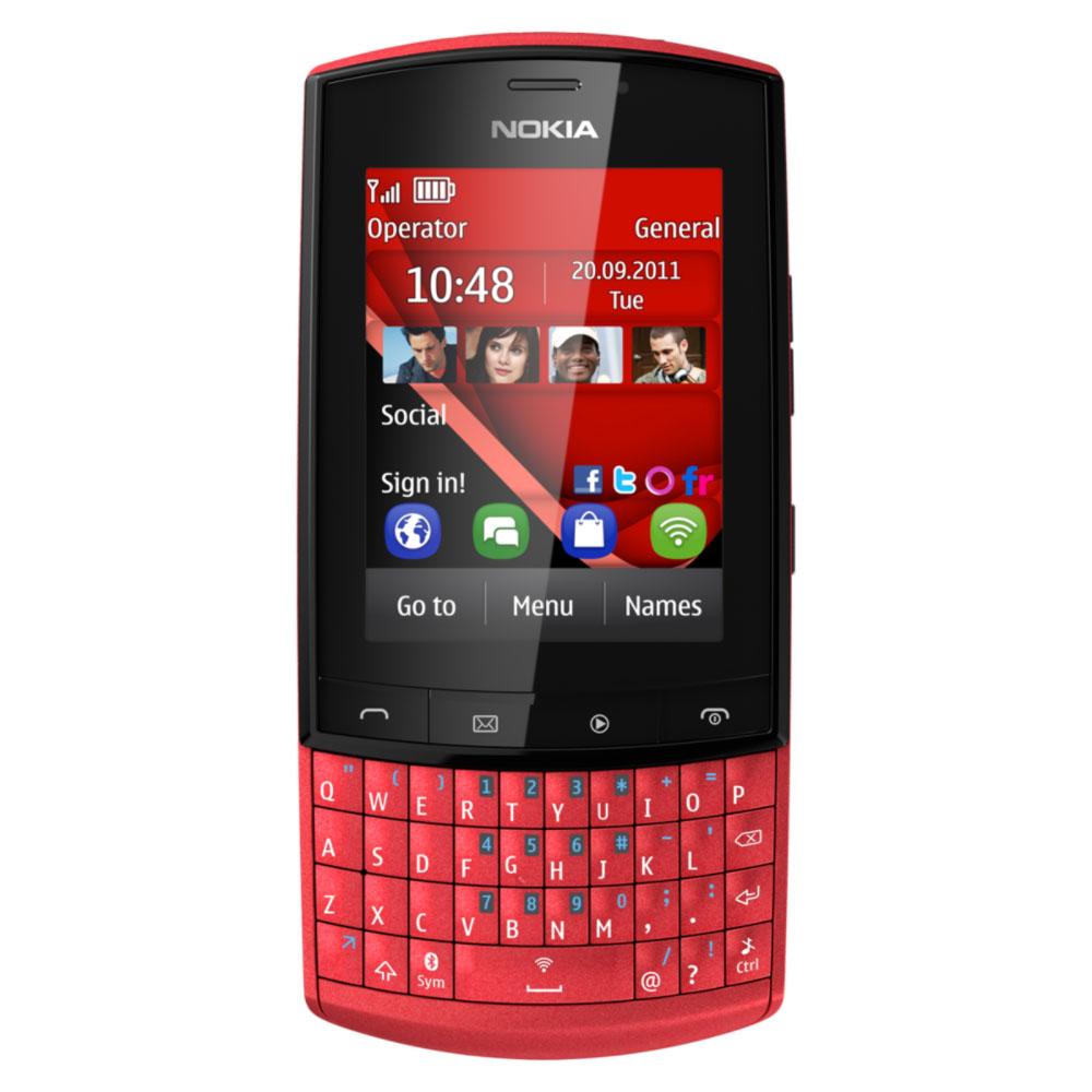 Nokia Asha 303 (czerwony)