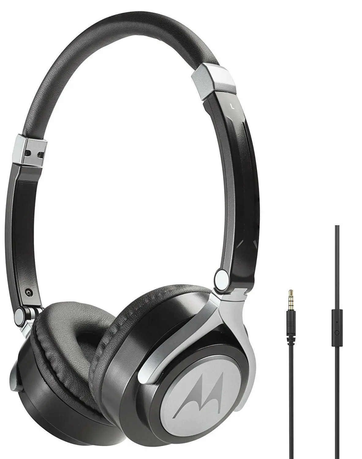 Słuchawki przewodowe Motorola Pulse 2 Nauszne Mikrofon Czarny