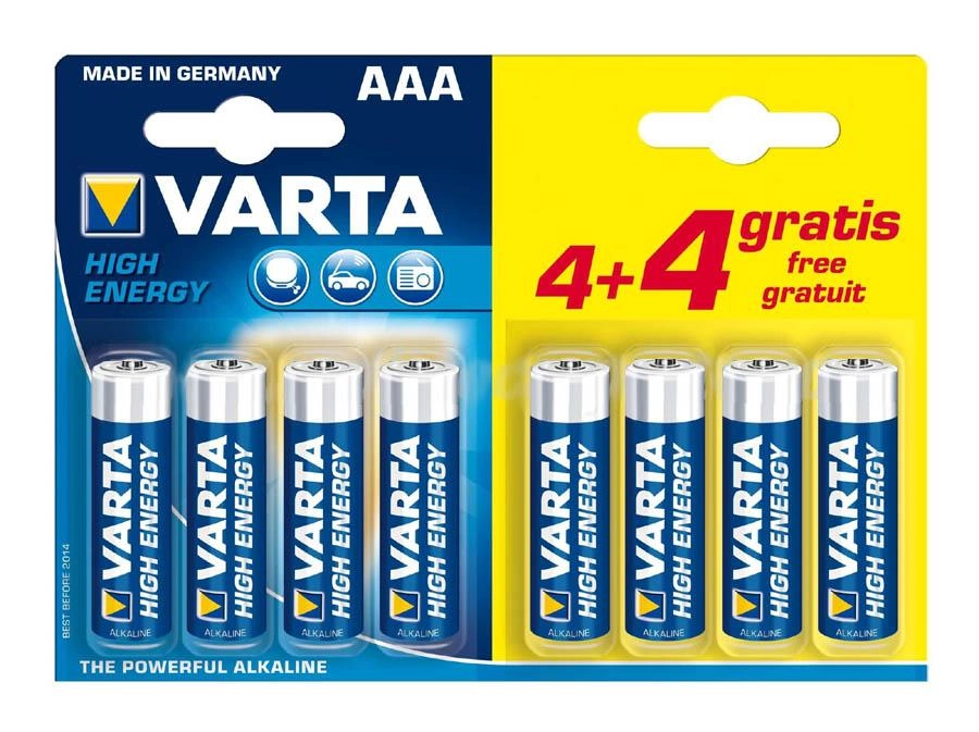 Baterie VARTA AAA High Energy (4+4 szt.)