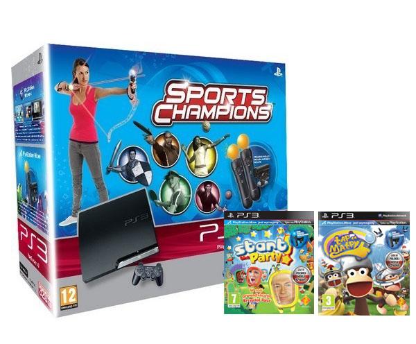 Sony PlayStation 3 + 2 x PlayStation Move + 3 gry