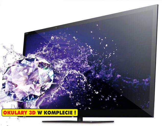 Telewizor Sony KDL-46HX820 +2 szt okularów 3D + filmy Blu-ray 3D