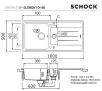Zlewozmywak Schock ELEMENT D-150 Granitowy Croma
