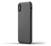 Mujjo Full Leather Case iPhone X (szary)