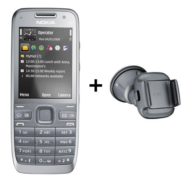 Nokia E52 Navi (srebrny)