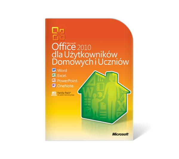Microsoft Office 2010 Użytkownicy Domowi i Uczniowie BOX PL