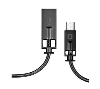 Kabel SBS TECABLELUXMICROG Micro USB METAL oplot 1m Czarny