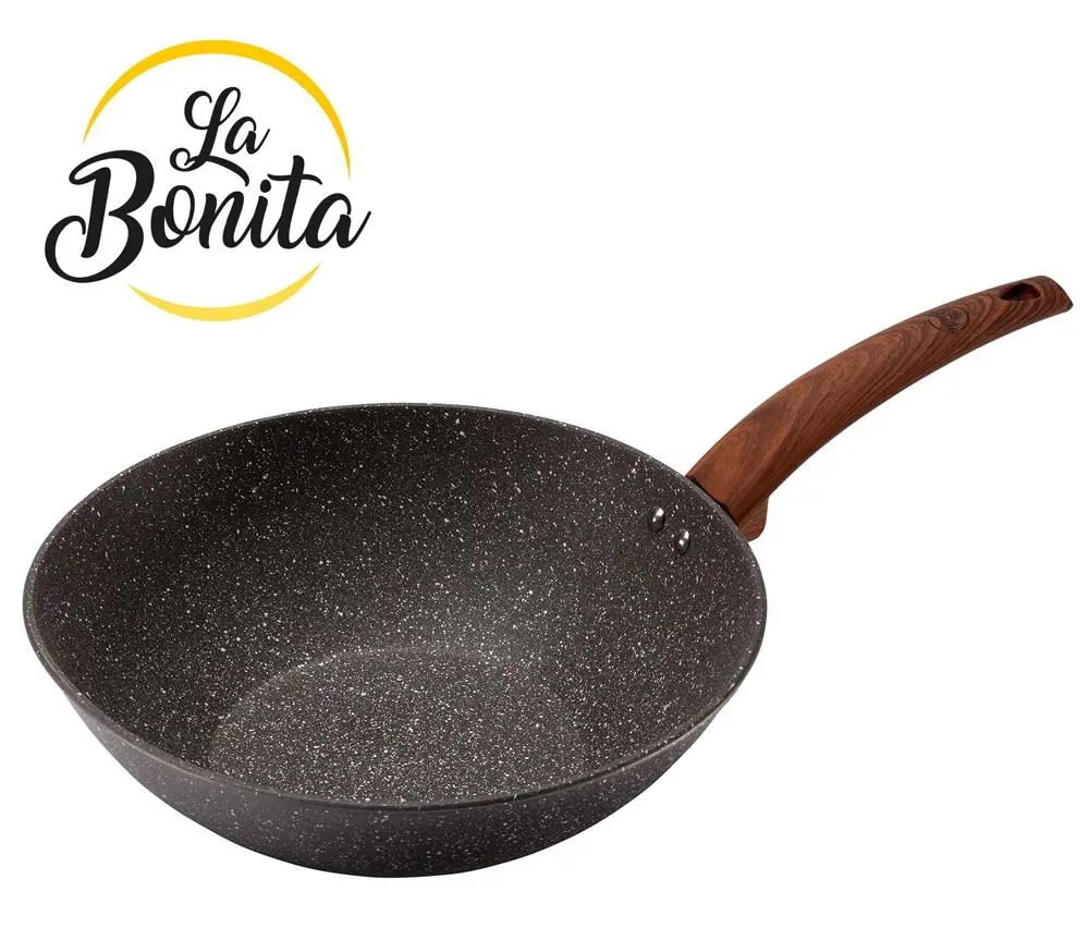Patelnia La Bonita Wok ROCA  Indukcja Nieprzywierająca 28cm