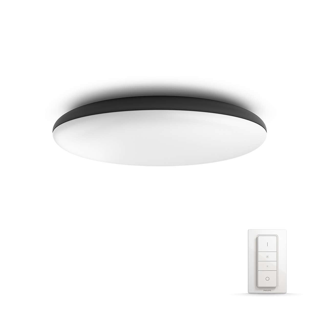 Philips Cher Hue Ceiling Lamp Black 40967/30/P7
