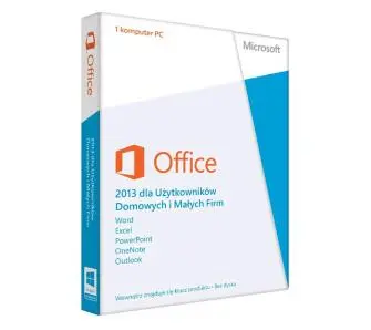 Program Microsoft Office 2013 Użytkownicy Domowi i Małe Firmy PL