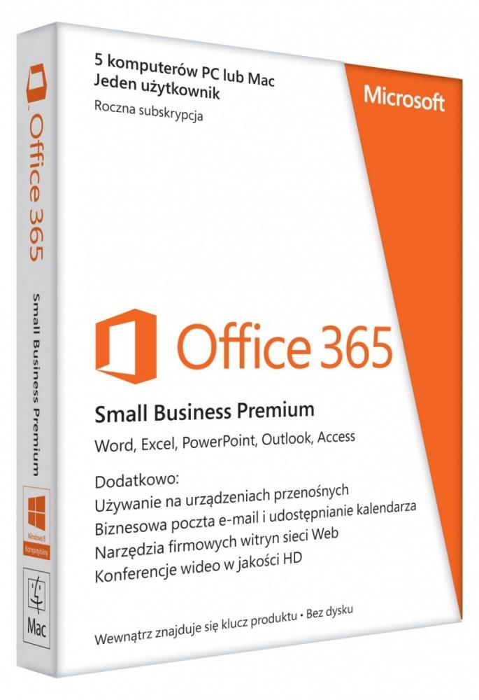 Microsoft Office 365 Small Business Premium PL 5stan/12 mies