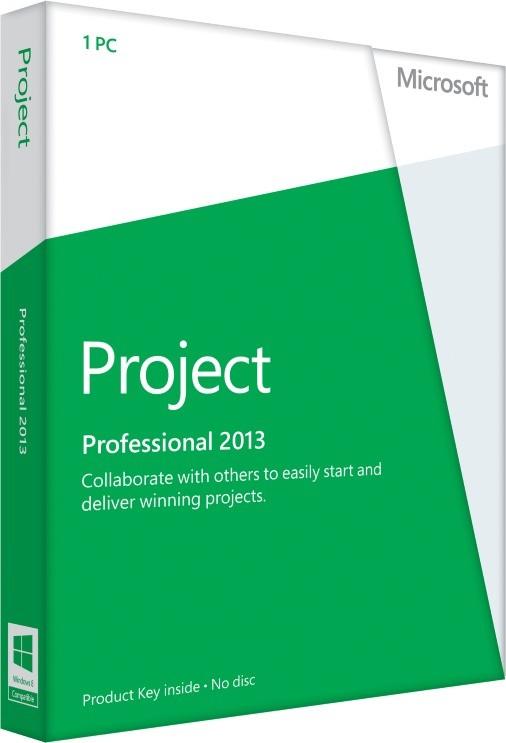 Microsoft Project Professional 2013 PL 32-bit/x64 Medialess