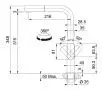 Bateria Franke Mythos Pull-Out Czarny Stal szlachetna