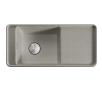 Zlewozmywak Franke Style SYG 611 - srebrny metaliczny - granitowy - wpuszczany w blat - ociekacz
