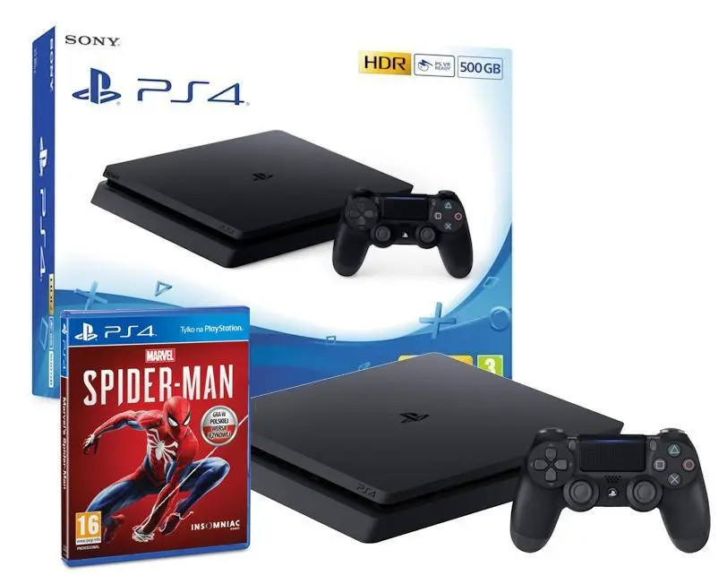 Konsola Sony PlayStation 4 Slim  500GB + Marvel’s Spider-Man