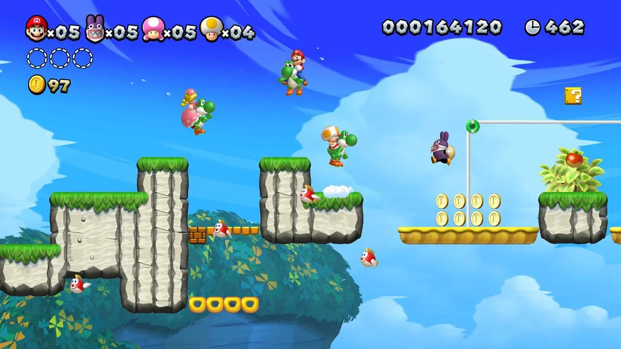 Super Mario Bros U top Deluxe