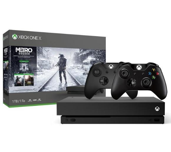 konsola Xbox One X Xbox One X + Metro Exodus + Metro 2033 Redux + Metro: Last Light Redux + 2 pady