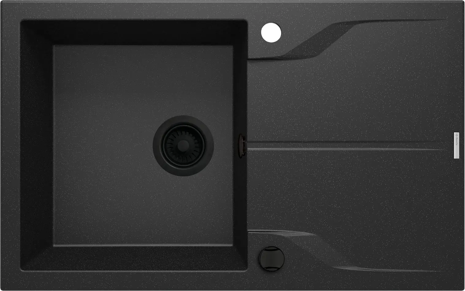 Zlewozmywak Deante Andante ZQN G11F Granitowy Grafitowy/Metalik