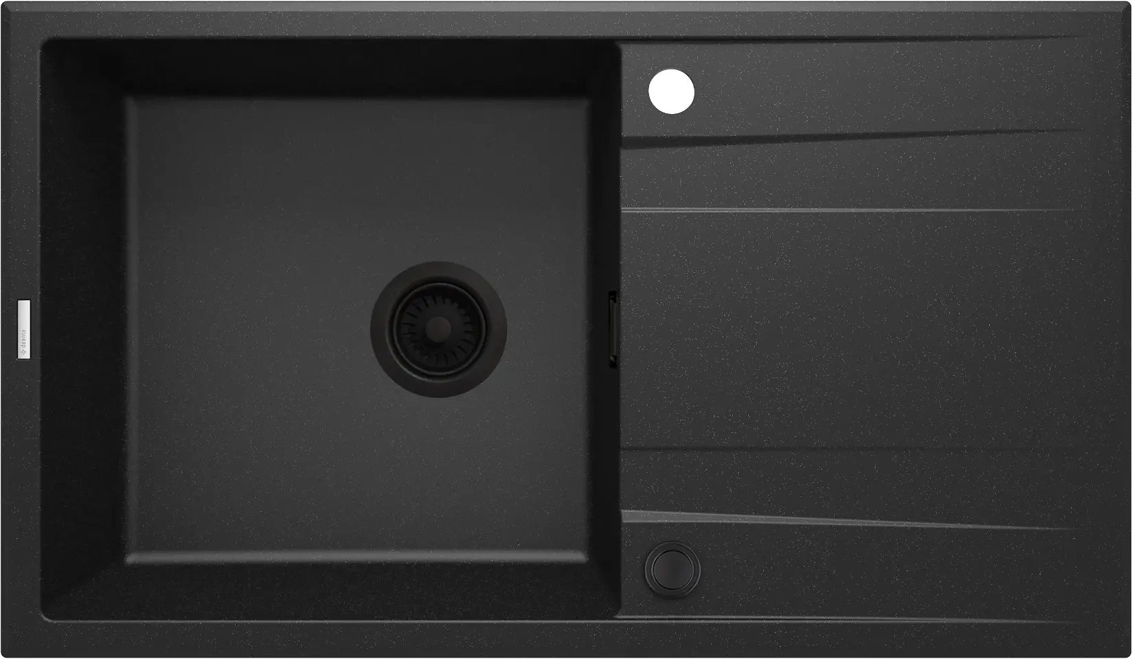 Zlewozmywak Deante ERIDAN ZQE G113 Granitowy Grafitowy/Metalik